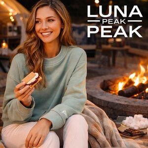 Luna Peak,BURY ME IN THIS MATERIAL!Sinfully Soft,Extra-Long Sleeves,Size Large